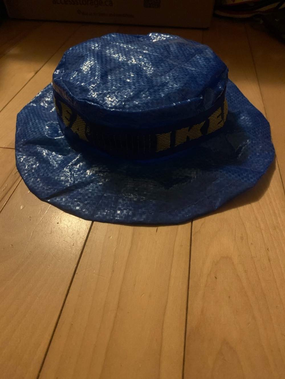 IKEA Handmade Blue Upcycled Bag Hat
